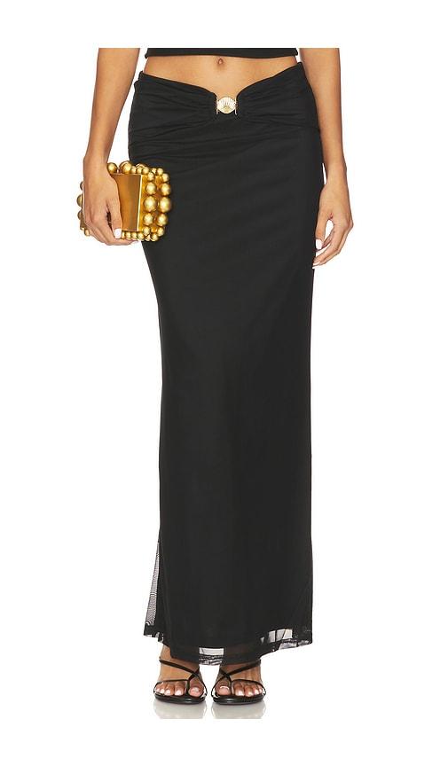Runaway The Label - Rikki Maxi Skirt in Black by RUNAWAY THE LABEL