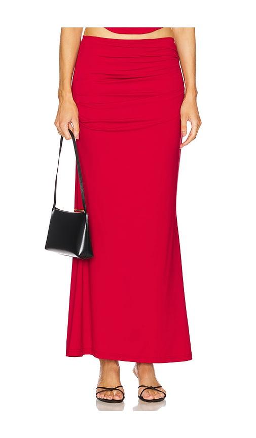 Runaway The Label Terrie Maxi Skirt in Red by RUNAWAY THE LABEL