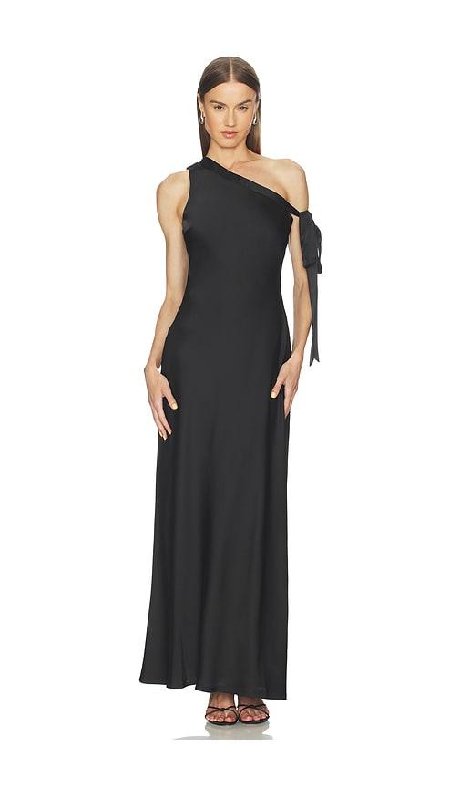Runaway The Label Viola One Shoulder Maxi Dress in Black by RUNAWAY THE LABEL