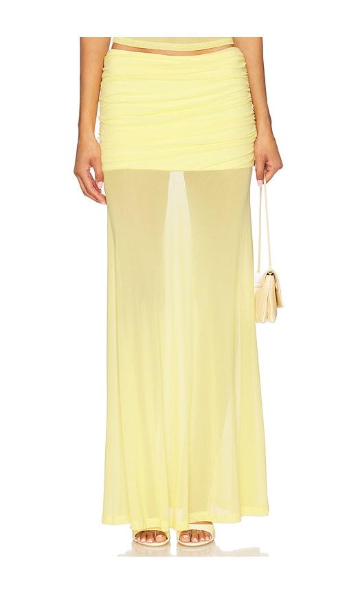 Runaway The Label x REVOLVE Meila Maxi Skirt in Yellow by RUNAWAY THE LABEL