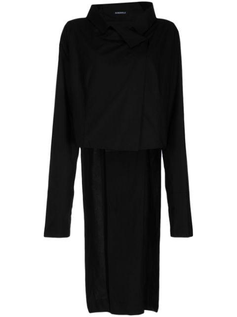 asymmetric cotton shirt by RUNDHOLZ