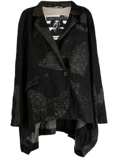 asymmetric double-breasted jacket by RUNDHOLZ