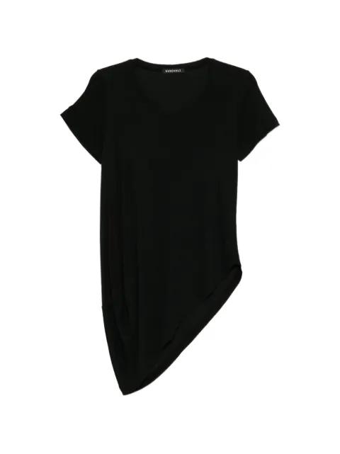 asymmetric short-sleeve T-shirt by RUNDHOLZ