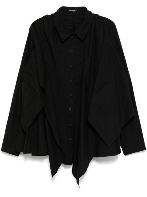 layered asymmetric blouse by RUNDHOLZ