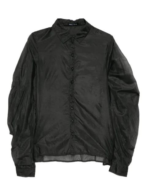see-through asymmetric shirt by RUNDHOLZ