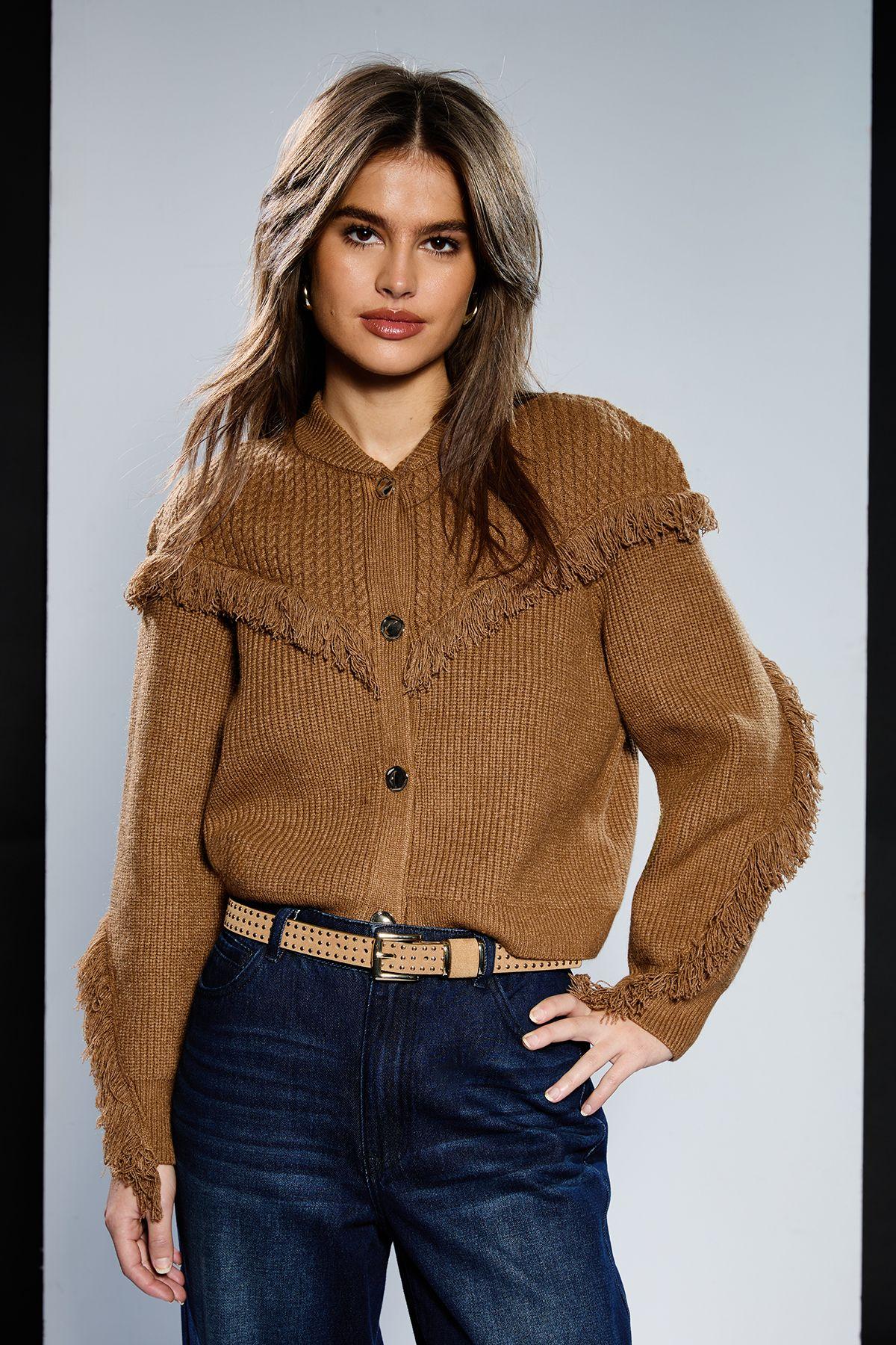 Runway 1.8.1.8. Cable Cardi With Tassel by RUNWAY 1.8.1.8