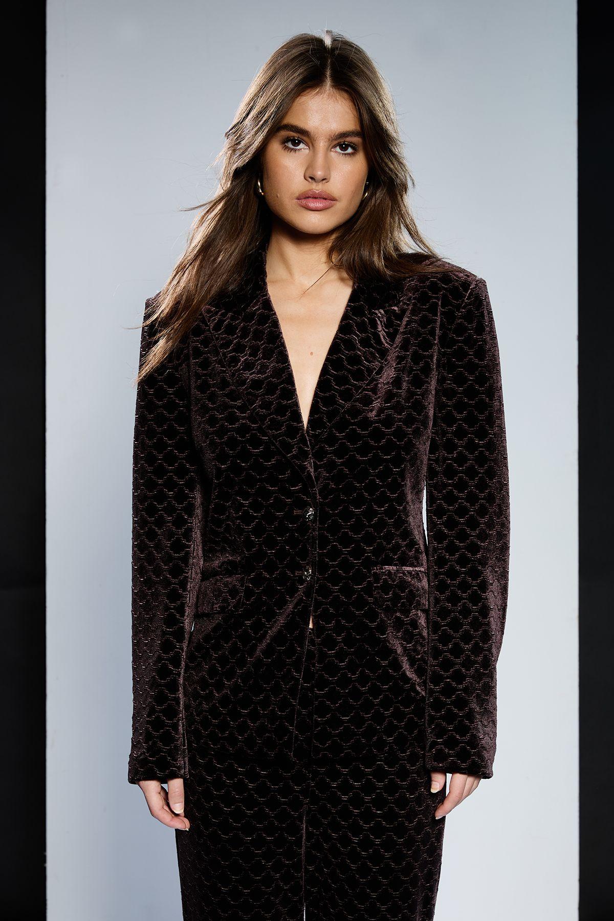 Runway 1.8.1.8 Jacquard Velvet Blazer by RUNWAY 1.8.1.8