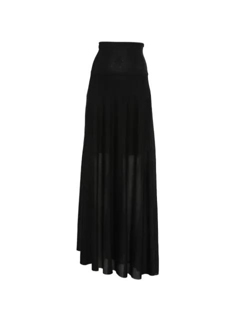 high-waisted maxi skirt by RUOHAN