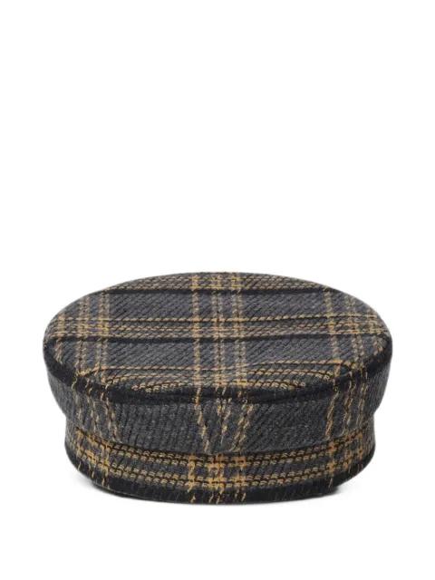 Baker Boy check-pattern hat by RUSLAN BAGINSKIY