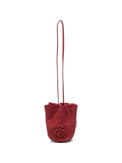 HatBag raffia bucket bag by RUSLAN BAGINSKIY