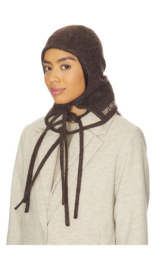 Ruslan Baginskiy Balaclava Hat in Brown by RUSLAN BAGINSKIY