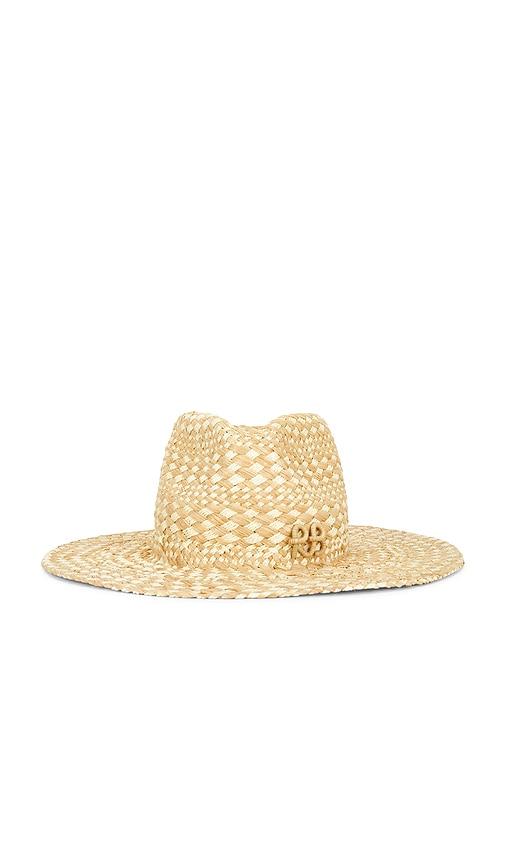 Ruslan Baginskiy Rhomboidal Pattern Fedora Hat in Neutral by RUSLAN BAGINSKIY