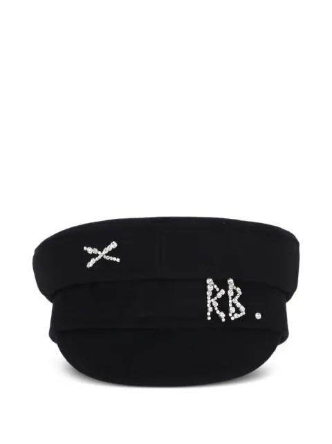 baker-boy rhinestone-embellished hat by RUSLAN BAGINSKIY