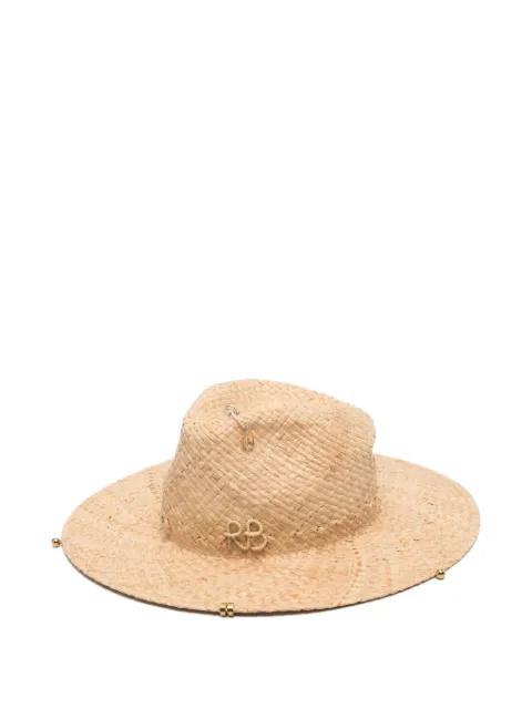 chain strap fedora hat by RUSLAN BAGINSKIY