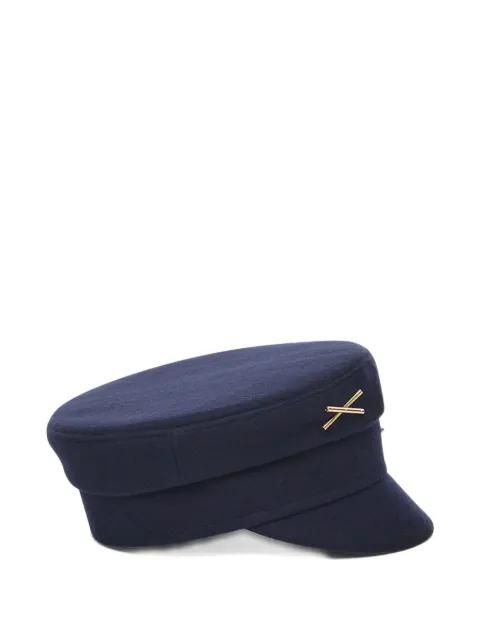 cross logo baker boy hat by RUSLAN BAGINSKIY