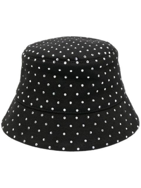 crystal-embellished bucket hat by RUSLAN BAGINSKIY