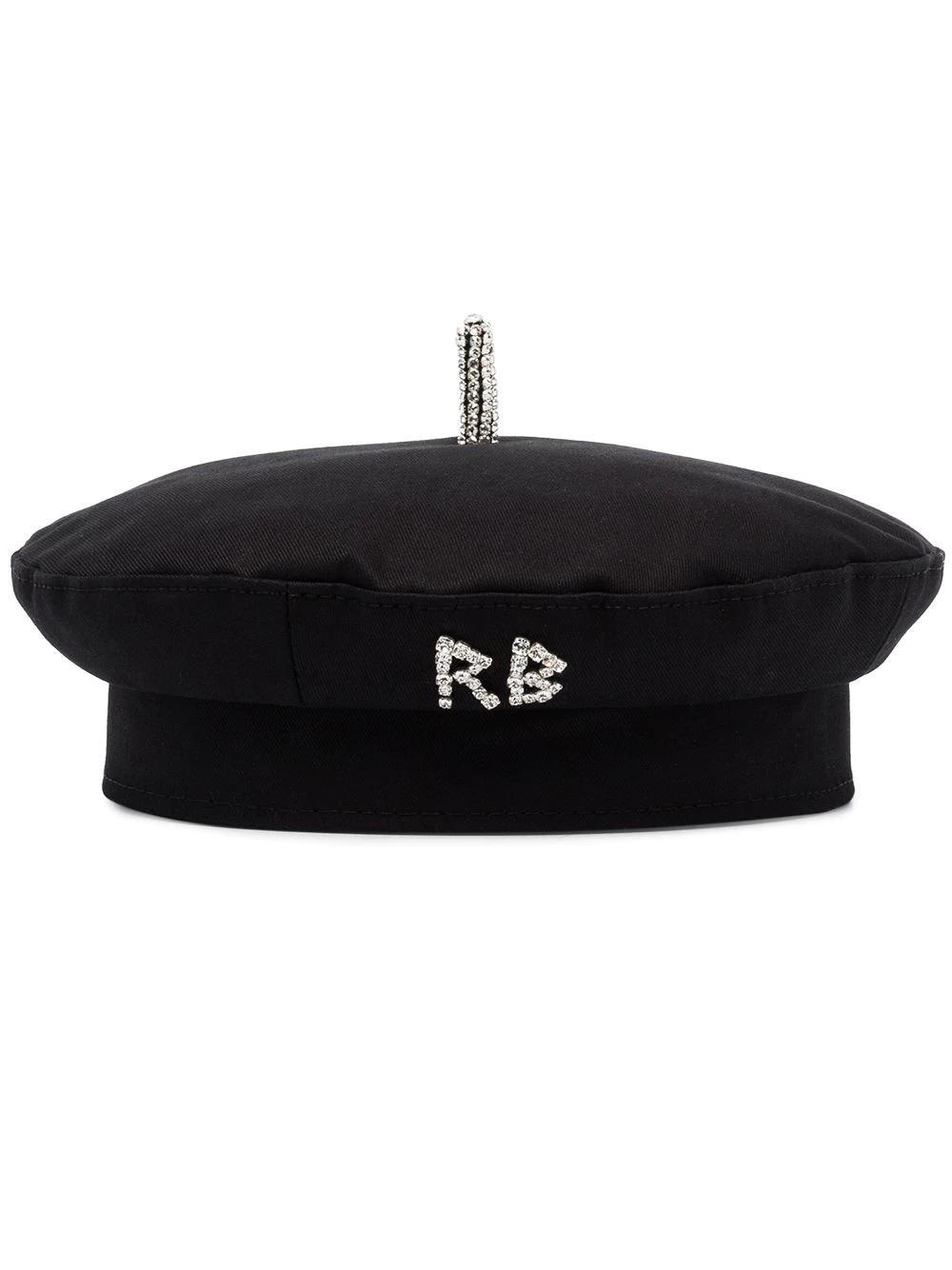 crystal-logo cotton beret by RUSLAN BAGINSKIY