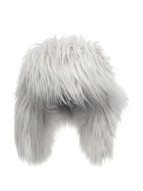 faux-fur hat by RUSLAN BAGINSKIY