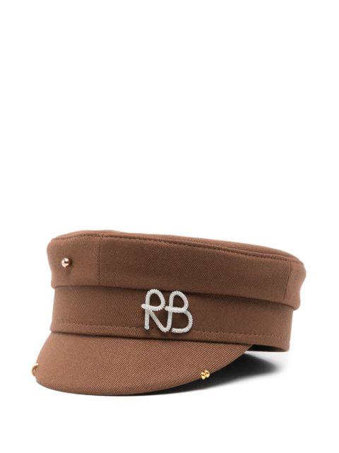 logo-appliqué bakerboy hat by RUSLAN BAGINSKIY