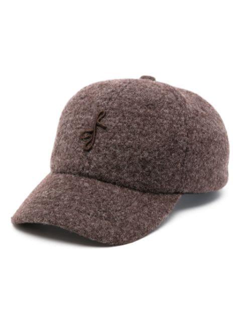 logo-embroidered felted cap by RUSLAN BAGINSKIY