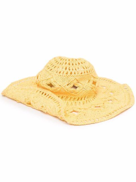 woven sun hat by RUSLAN BAGINSKIY