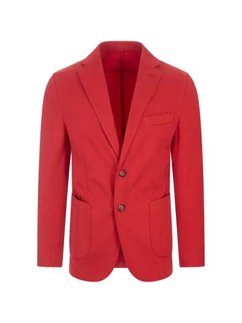 oxford button cotton blazer by RUSSOCAPRI