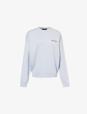Brand-Embroidery Round-Neck Knitted Jumper by RU&ROCKA