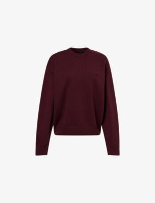 Brand-Embroidery Round-Neck Knitted Jumper by RU&ROCKA