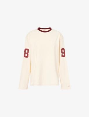 Football Long-Sleeves Cotton-Jersey T-Shirt by RU&ROCKA