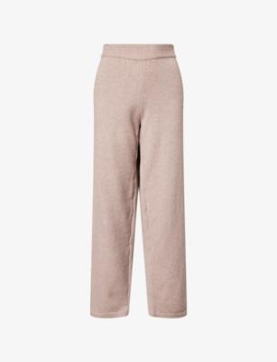 Oversized Brand-Embroidered Knitted Jogging Bottoms by RU&ROCKA