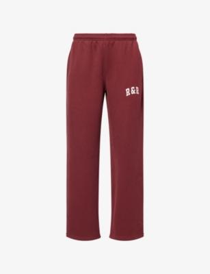 Varsity Logo-Print Jersey Jogging Bottoms by RU&ROCKA