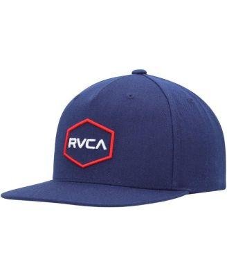 Men's Navy Commonwealth Snapback Hat by RVCA