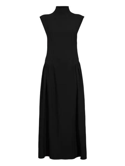 high-neck midi dress by RXQUETTE