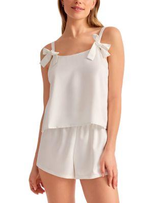 Charmeuse Two Piece Cami Pajama Set by RYA COLLECTION