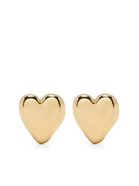 14CT gold plated brass Heart earrings by RYENN'S EYES