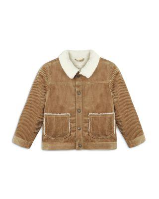 Boys' Corduroy Jacket With Faux Sherpa Collar - Little Kid by RYLEE + CRU