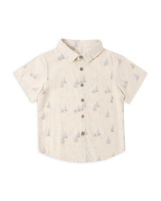 Boys' Sailboat Print Button Shirt  - Little Kid by RYLEE + CRU