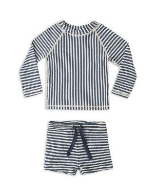 Boys' Striped Rash Guard & Swim Shorts Set - Baby by RYLEE + CRU