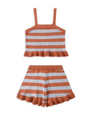 Girls' Naomi Striped Top & Shorts Set - Little Kid by RYLEE + CRU