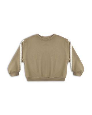 Girls' Oversized Lace Trim Sweatshirt - Little Kid by RYLEE + CRU