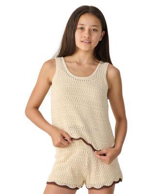 Girls' Teen Crochet Tank Top & Shorts Set - Big Kid by RYLEE + CRU