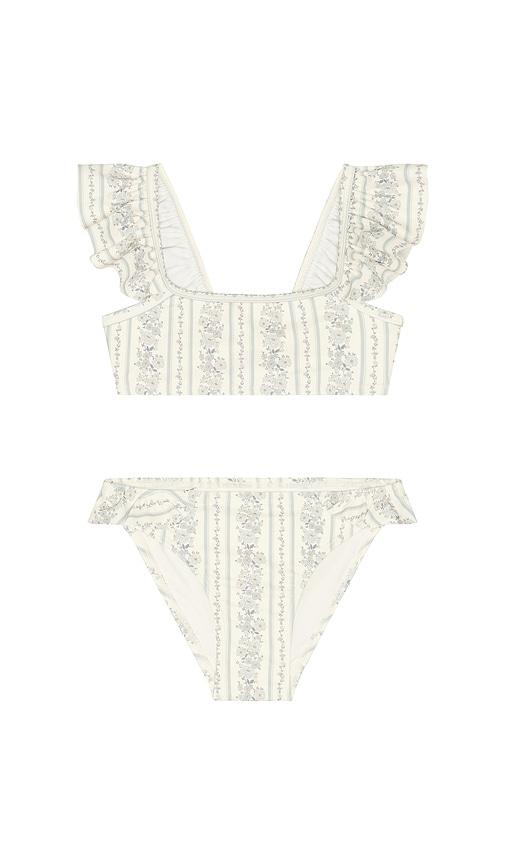Rylee + Cru Hanalei Two Piece Swimsuit in Blue by RYLEE + CRU