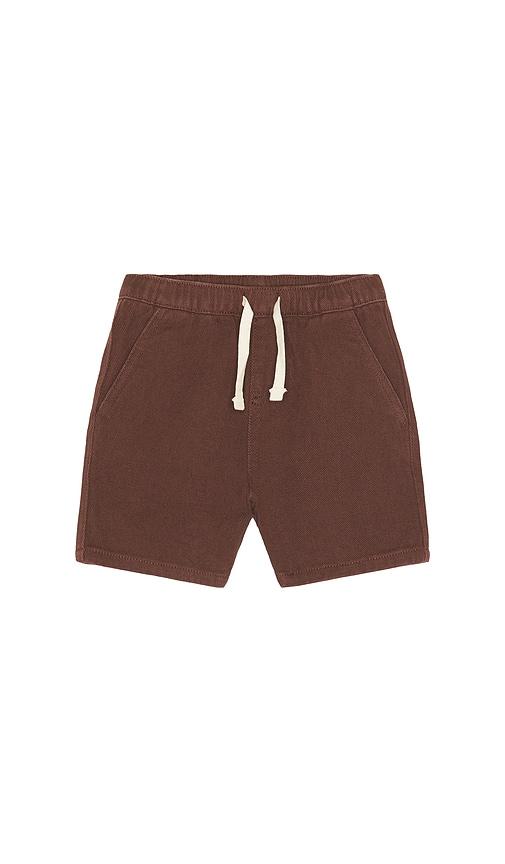 Rylee + Cru Perry Short in Chocolate by RYLEE + CRU