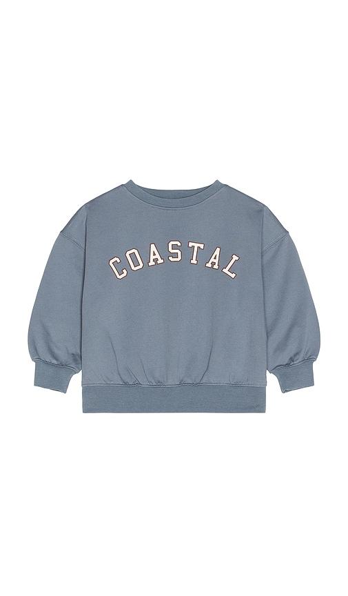 Rylee + Cru Relaxed Sweatshirt in Blue by RYLEE + CRU