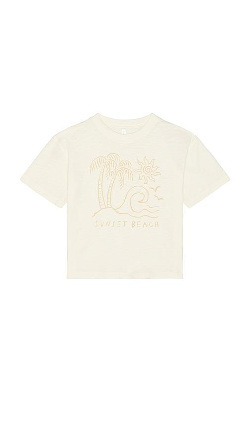 Rylee + Cru Relaxed Tee in Ivory by RYLEE + CRU