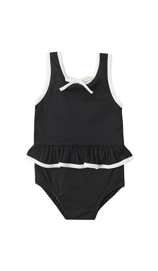 Rylee + Cru Skirted One Piece in Black by RYLEE + CRU