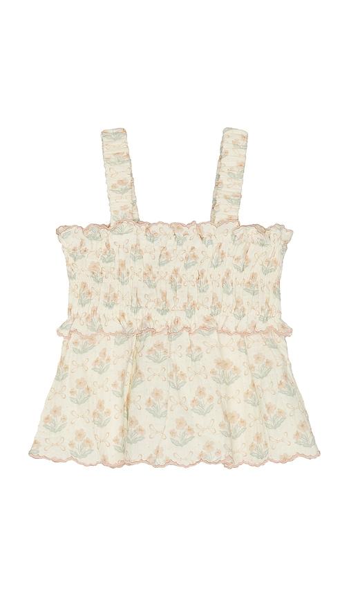 Rylee + Cru Smocked Tank in Pink by RYLEE + CRU