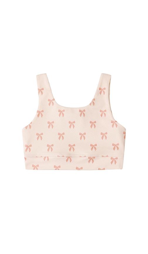 Rylee + Cru Swift Sports Bra in Pink by RYLEE + CRU