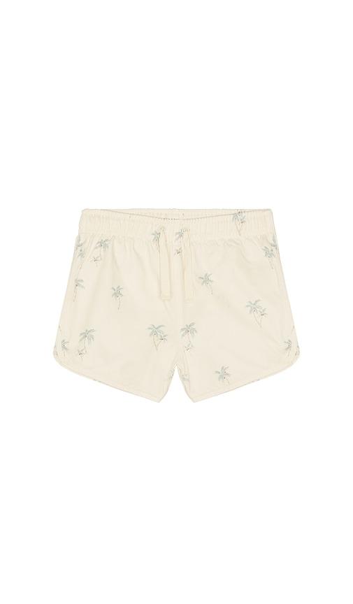 Rylee + Cru Swim Trunk in Ivory by RYLEE + CRU