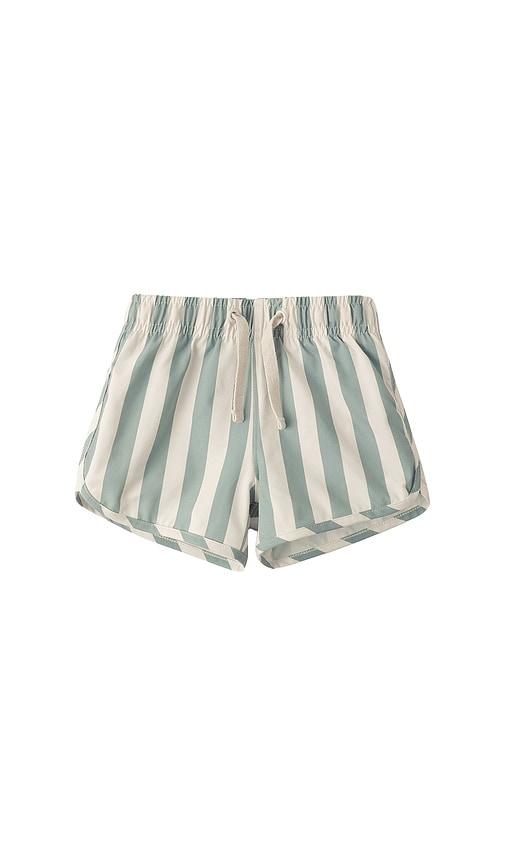 Rylee + Cru Swim Trunk in Sage by RYLEE + CRU